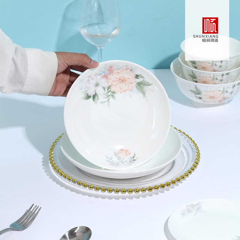 花开浅梦骨瓷系列餐具
